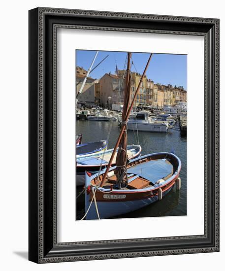 Fishing Boats in Vieux Port Harbour, St. Tropez, Var, Provence, Cote D'Azur, France, Mediterranean,-Peter Richardson-Framed Photographic Print