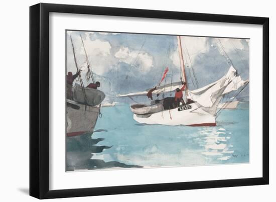 Fishing Boats, Key West, 1903-Winslow Homer-Framed Giclee Print