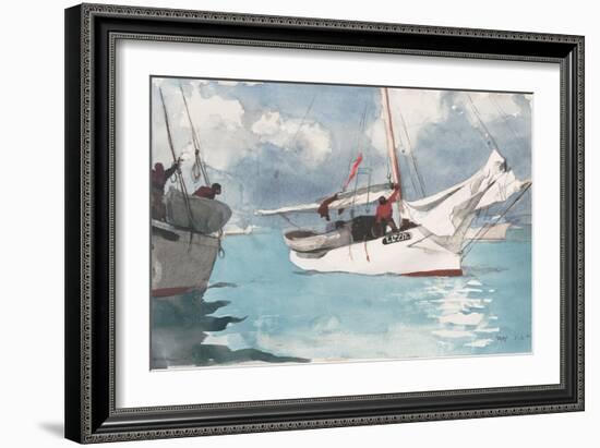Fishing Boats, Key West, 1903-Winslow Homer-Framed Giclee Print
