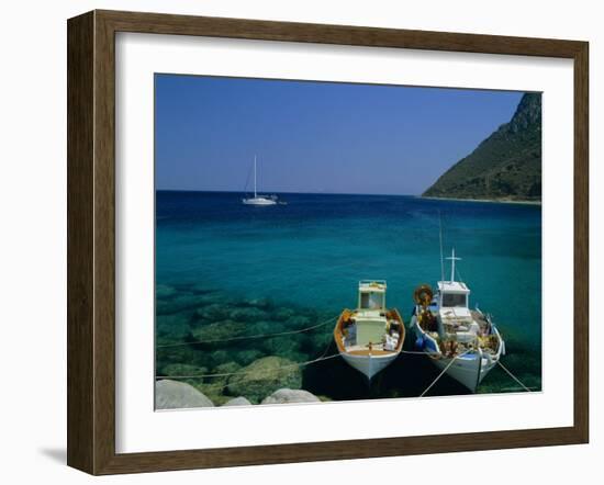 Fishing Boats, Kos, Sporadhes Islands, Greece, Europe-I Openers-Framed Photographic Print