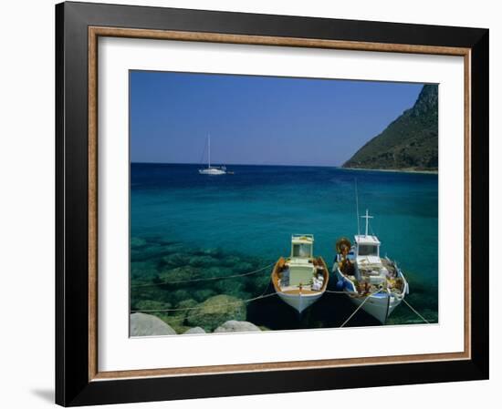 Fishing Boats, Kos, Sporadhes Islands, Greece, Europe-I Openers-Framed Photographic Print