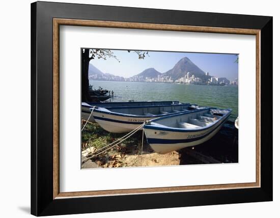 Fishing Boats, Lagoa, Rio de Janeiro-George Oze-Framed Photographic Print