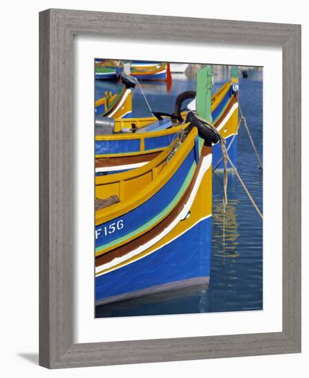 Fishing Boats, Marsaxlokk, Malta-Rex Butcher-Framed Photographic Print