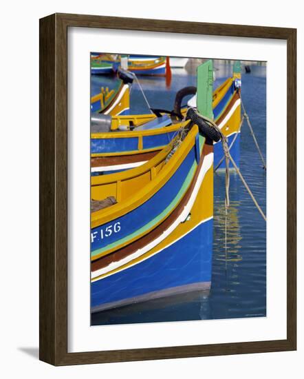 Fishing Boats, Marsaxlokk, Malta-Rex Butcher-Framed Photographic Print