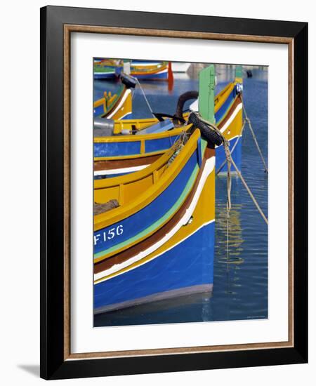 Fishing Boats, Marsaxlokk, Malta-Rex Butcher-Framed Photographic Print