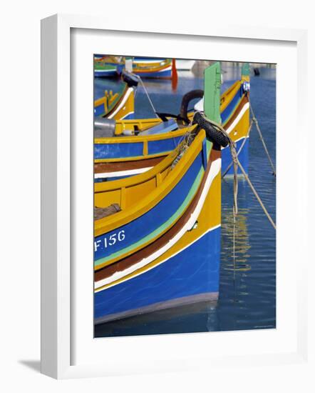 Fishing Boats, Marsaxlokk, Malta-Rex Butcher-Framed Photographic Print