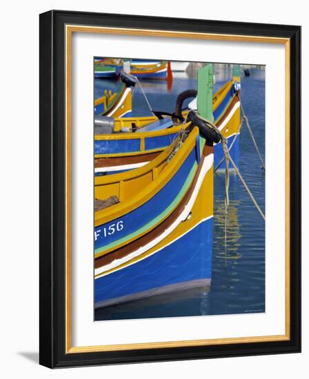 Fishing Boats, Marsaxlokk, Malta-Rex Butcher-Framed Photographic Print