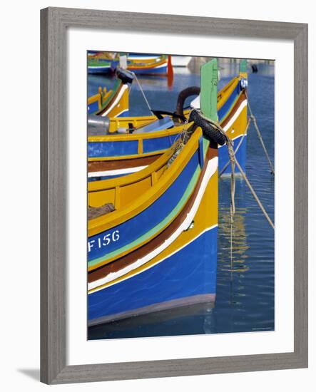 Fishing Boats, Marsaxlokk, Malta-Rex Butcher-Framed Photographic Print