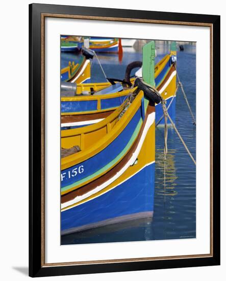 Fishing Boats, Marsaxlokk, Malta-Rex Butcher-Framed Photographic Print