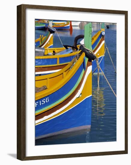 Fishing Boats, Marsaxlokk, Malta-Rex Butcher-Framed Photographic Print