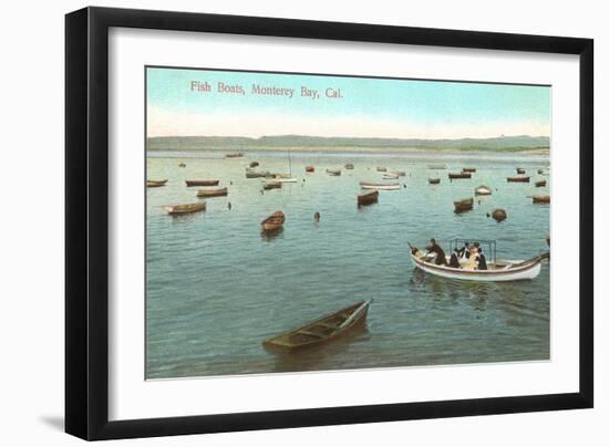 Fishing Boats, Monterey Bay, California-null-Framed Art Print