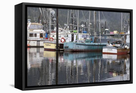 Fishing Boats Moored in Harbor, Petersburg, Alaska, USA-Jaynes Gallery-Framed Premier Image Canvas