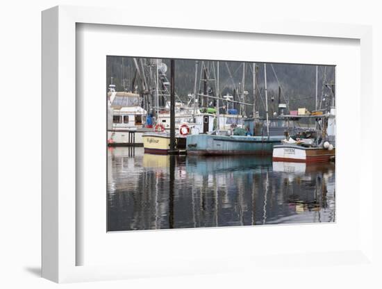 Fishing Boats Moored in Harbor, Petersburg, Alaska, USA-Jaynes Gallery-Framed Photographic Print