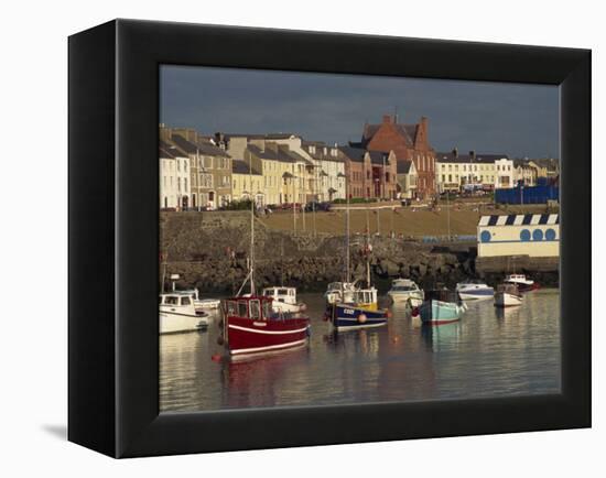 Fishing Boats Moored in Harbour, Portrush, County Antrim, Ulster, Northern Ireland, United Kingdom-Charles Bowman-Framed Premier Image Canvas