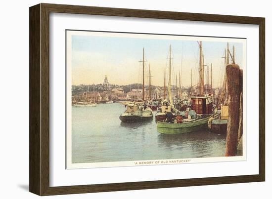 Fishing Boats, Nantucket, Massachusetts-null-Framed Art Print