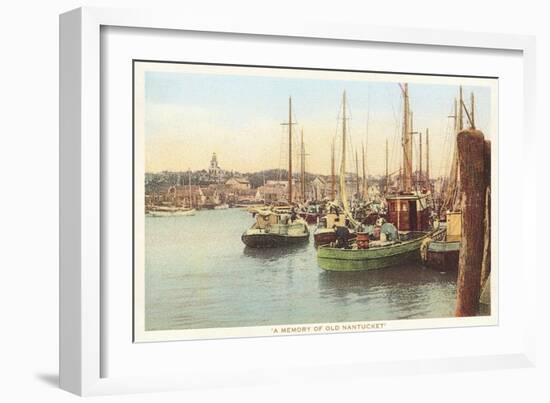 Fishing Boats, Nantucket, Massachusetts-null-Framed Art Print