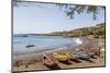 Fishing Boats on Beach, Cidade Velha, Santiago Island, Cape Verde-Peter Adams-Mounted Photographic Print