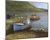 Fishing Boats On Lake Connemara-Clive Madgwick-Mounted Giclee Print