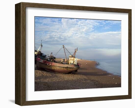 Fishing Boats on Pebble Beach, Hastings, Sussex, England, United Kingdom, Europe-Ethel Davies-Framed Photographic Print