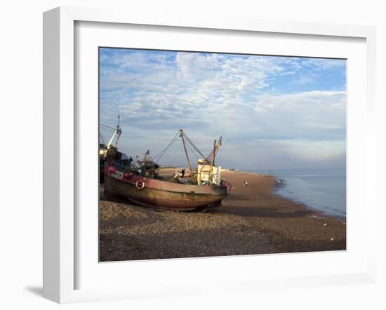 Fishing Boats on Pebble Beach, Hastings, Sussex, England, United Kingdom, Europe-Ethel Davies-Framed Photographic Print