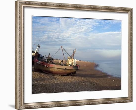 Fishing Boats on Pebble Beach, Hastings, Sussex, England, United Kingdom, Europe-Ethel Davies-Framed Photographic Print