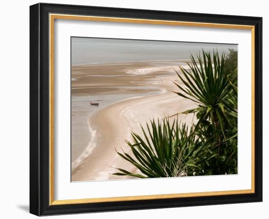 Fishing Boats on Sam Roi Yot Beach, Thailand-Gavriel Jecan-Framed Photographic Print