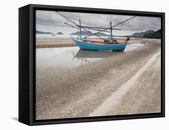 Fishing Boats on Sam Roi Yot Beach, Thailand-Gavriel Jecan-Framed Premier Image Canvas