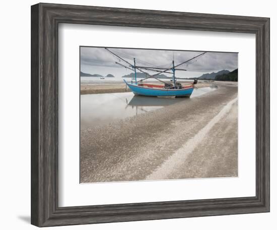 Fishing Boats on Sam Roi Yot Beach, Thailand-Gavriel Jecan-Framed Photographic Print