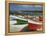 Fishing Boats on the Beach and in the Harbour of the Village of Muxia in Galicia, Spain, Europe-Michael Busselle-Framed Premier Image Canvas