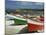 Fishing Boats on the Beach and in the Harbour of the Village of Muxia in Galicia, Spain, Europe-Michael Busselle-Mounted Photographic Print