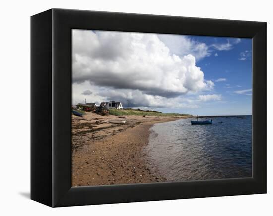 Fishing Boats on the Beach at Carnoustie, Angus, Scotland, United Kingdom, Europe-Mark Sunderland-Framed Premier Image Canvas