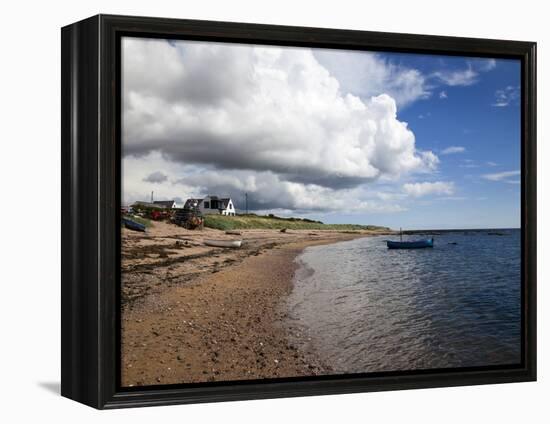 Fishing Boats on the Beach at Carnoustie, Angus, Scotland, United Kingdom, Europe-Mark Sunderland-Framed Premier Image Canvas