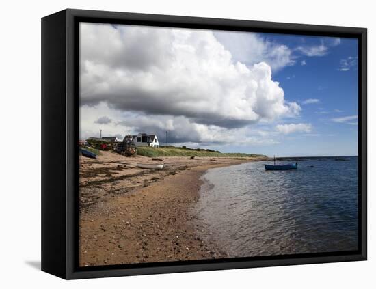 Fishing Boats on the Beach at Carnoustie, Angus, Scotland, United Kingdom, Europe-Mark Sunderland-Framed Premier Image Canvas