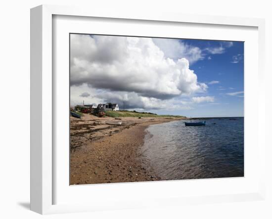 Fishing Boats on the Beach at Carnoustie, Angus, Scotland, United Kingdom, Europe-Mark Sunderland-Framed Photographic Print