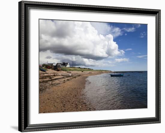 Fishing Boats on the Beach at Carnoustie, Angus, Scotland, United Kingdom, Europe-Mark Sunderland-Framed Photographic Print