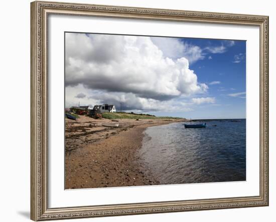 Fishing Boats on the Beach at Carnoustie, Angus, Scotland, United Kingdom, Europe-Mark Sunderland-Framed Photographic Print