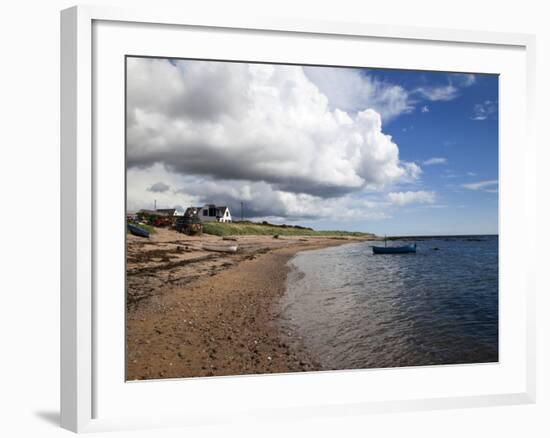 Fishing Boats on the Beach at Carnoustie, Angus, Scotland, United Kingdom, Europe-Mark Sunderland-Framed Photographic Print