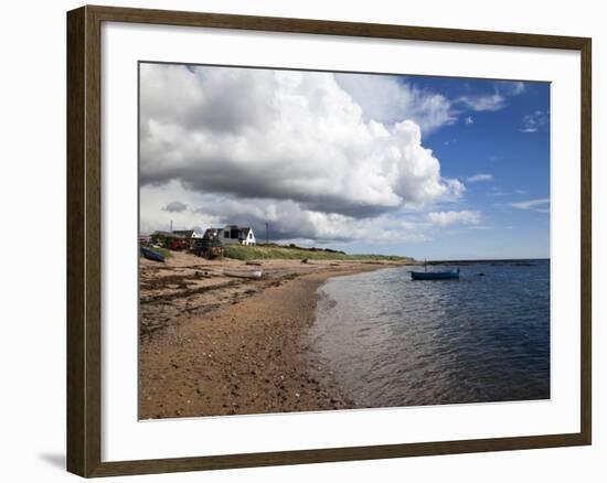 Fishing Boats on the Beach at Carnoustie, Angus, Scotland, United Kingdom, Europe-Mark Sunderland-Framed Photographic Print