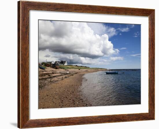 Fishing Boats on the Beach at Carnoustie, Angus, Scotland, United Kingdom, Europe-Mark Sunderland-Framed Photographic Print