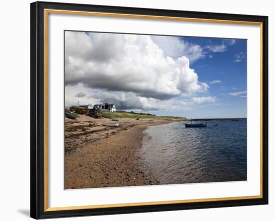 Fishing Boats on the Beach at Carnoustie, Angus, Scotland, United Kingdom, Europe-Mark Sunderland-Framed Photographic Print