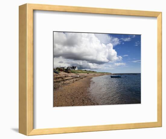 Fishing Boats on the Beach at Carnoustie, Angus, Scotland, United Kingdom, Europe-Mark Sunderland-Framed Photographic Print