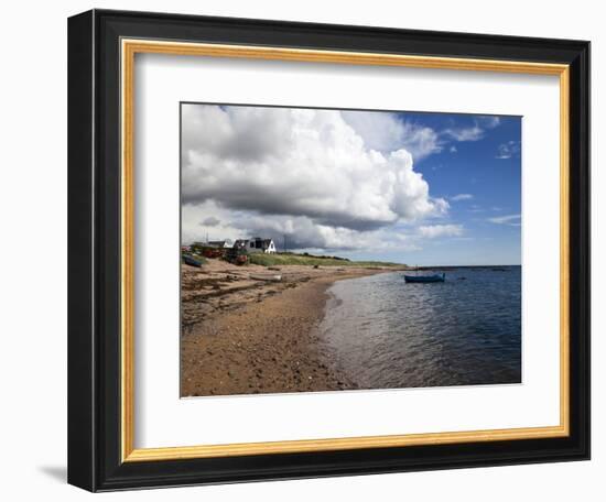 Fishing Boats on the Beach at Carnoustie, Angus, Scotland, United Kingdom, Europe-Mark Sunderland-Framed Photographic Print