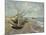 Fishing Boats on the Beach at Saintes-Maries-de-la-Mer, 1888-Vincent van Gogh-Mounted Giclee Print