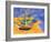 Fishing Boats on the Beach at Saintes-Maries-De-La-Mer-Vincent van Gogh-Framed Giclee Print