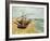 Fishing Boats on the Beach at Saints-Maries, c.1888-Vincent van Gogh-Framed Art Print