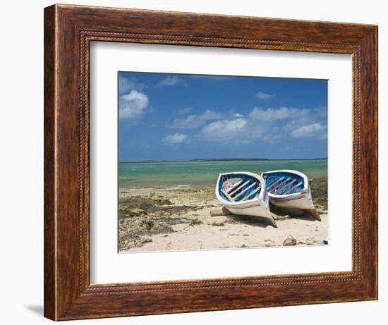 Fishing Boats on the Island of Rodrigues, Mauritius, Indian Ocean, Africa-null-Framed Photographic Print