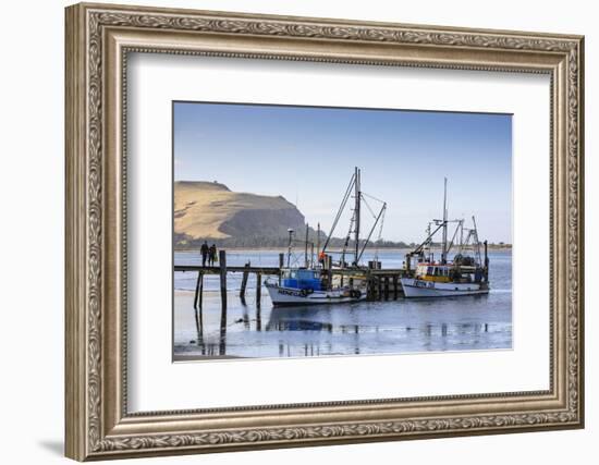 Fishing Boats on the Otago Peninsula, South Island, New Zealand, Pacific-Michael-Framed Photographic Print