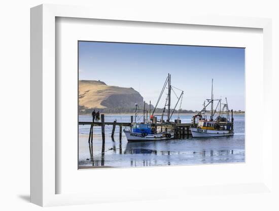 Fishing Boats on the Otago Peninsula, South Island, New Zealand, Pacific-Michael-Framed Photographic Print