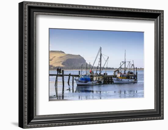 Fishing Boats on the Otago Peninsula, South Island, New Zealand, Pacific-Michael-Framed Photographic Print