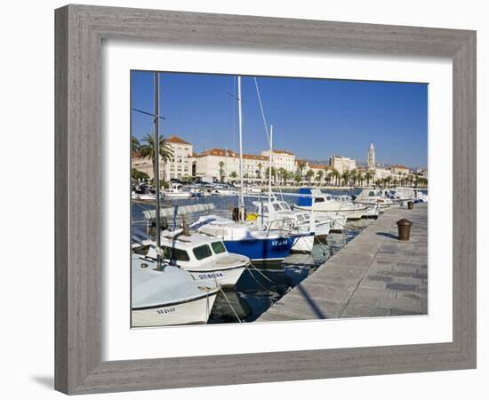 Fishing Boats on the Waterfront, Split, Dalmatian Coast, Croatia, Europe-Richard Cummins-Framed Photographic Print